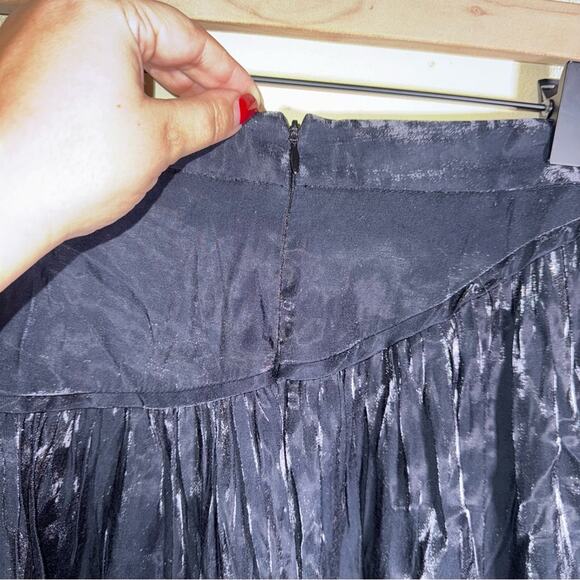 BETSEY JOHNSON asymmetrical Metallica whimsigoth full tulle party mini skirt 4 - Picture 5 of 6